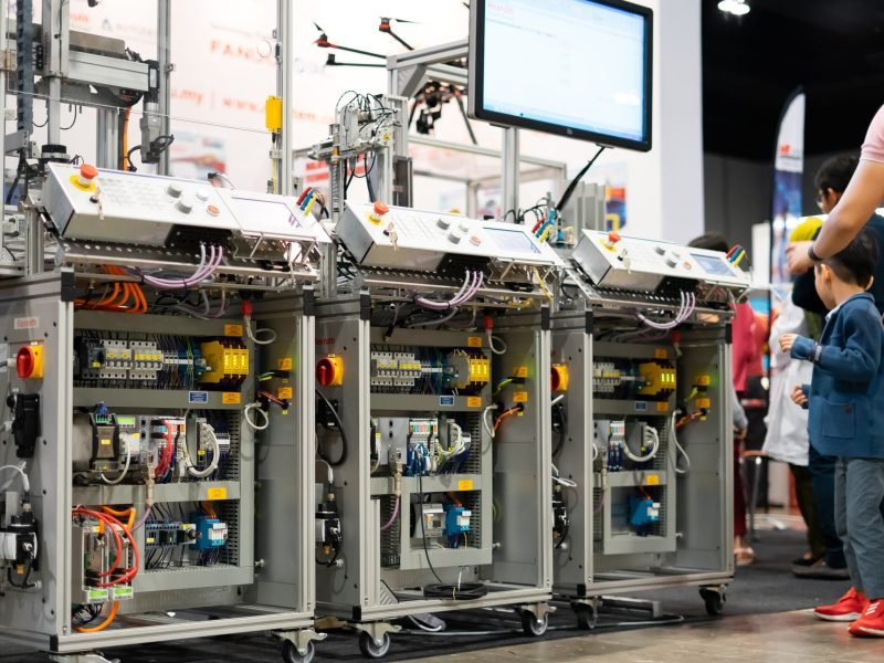 Kuala Lumpur, Malaysia - September 14, 2019 : Huge servers on display at Malaysian Digital Fair in Malaysia International Trade and Exhibition Centre (Mitec).